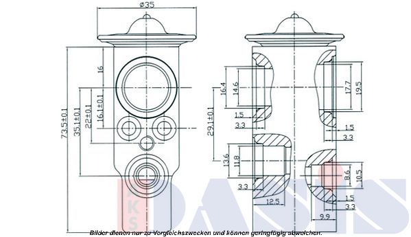 AKS DASIS Расширительный клапан, кондиционер 840092N